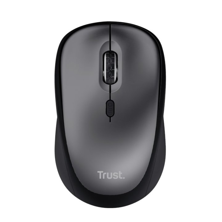 Mouse Trust Wireless Yvi+ Eco Negro 1600dpi Ajustable 4 Botones