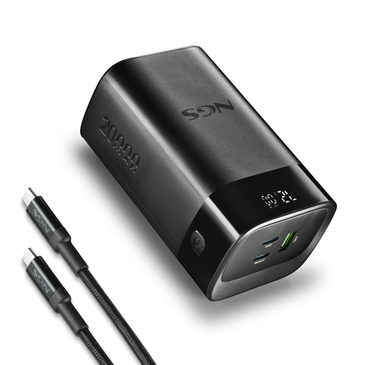 Powerbank Ngs Twix 20 20000 Mah 65w 2xusb-c Pd 1xusb-a Pantalla Digital Color Negro
