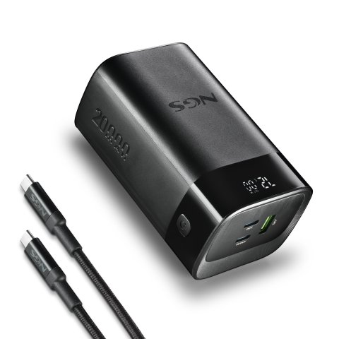 Powerbank Ngs Twix 20 20000 Mah 65w 2xusb-c Pd 1xusb-a Pantalla Digital Color Negro