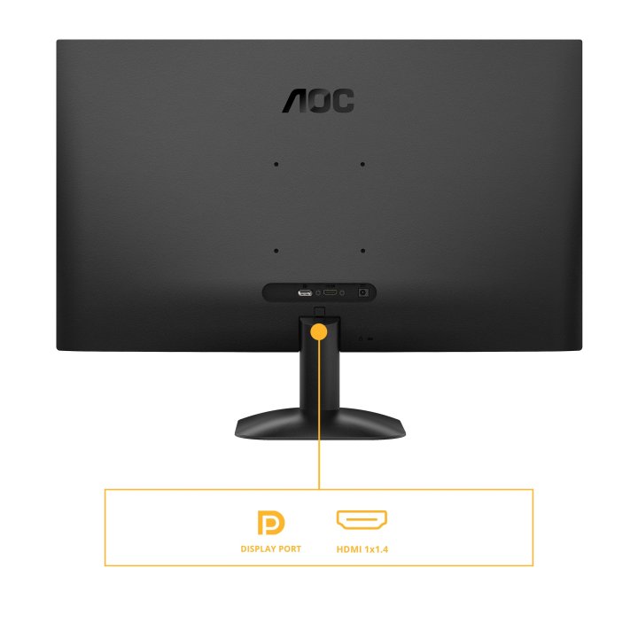 Monitor 27" Dp Hdmi Aoc Q27b35e Ips Qhd 2560x1440 1ms 75hz Vesa 100x100 Negro