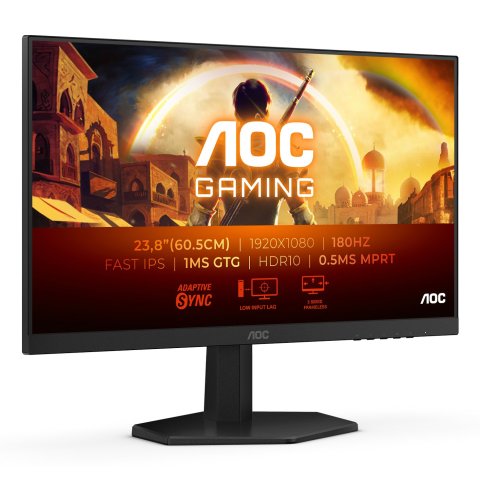 Monitor 24" Dp Hdmi Aoc 24g42e Ips Fhd 0.5ms 180hz Vesa 100x100 Negro