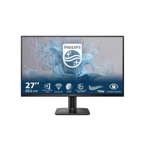 Monitor 27" Dp Hdmi Philips 27e2n1500l 00 Ips 2560x1440 75hz 4ms Vesa 100x100 2x2w Negro