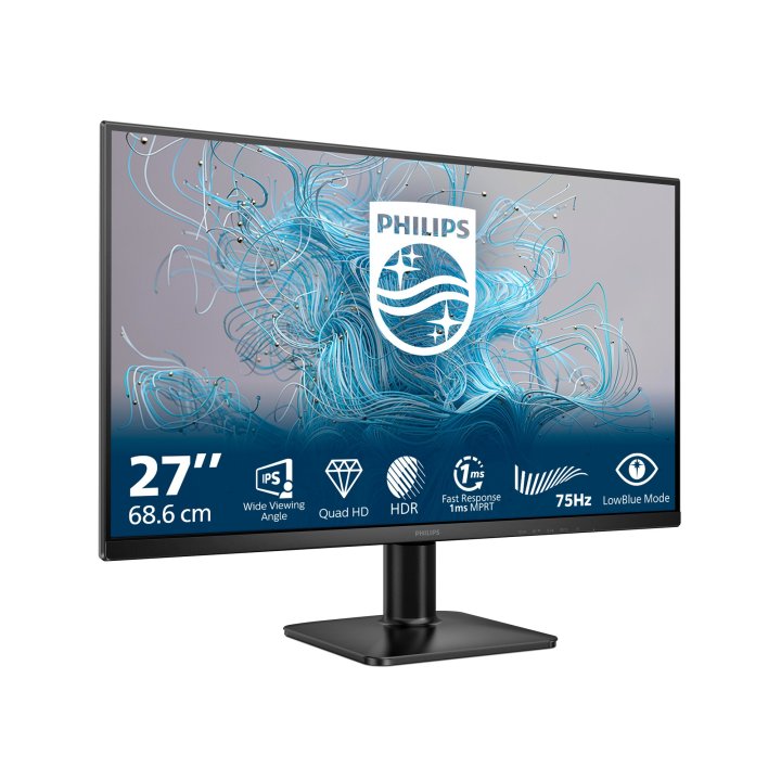 Monitor 27" Dp Hdmi Philips 27e2n1500l 00 Ips 2560x1440 75hz 4ms Vesa 100x100 2x2w Negro
