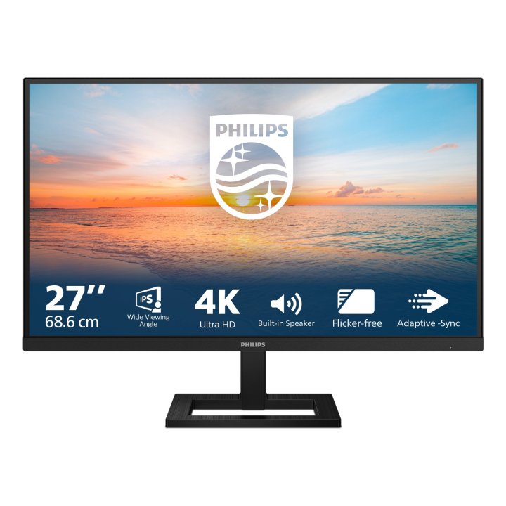 Monitor 27" Dp Hdmi Philips 27e1n1800ae 00 Ips Uhd 3840 X 2160 60hz 4ms Vesa 100x100 2x2w Negro
