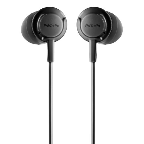 Auricular Intrauditivo Ngs Cross Flip Negro Jack 3.5mm Microfono Cable 120cm Controles