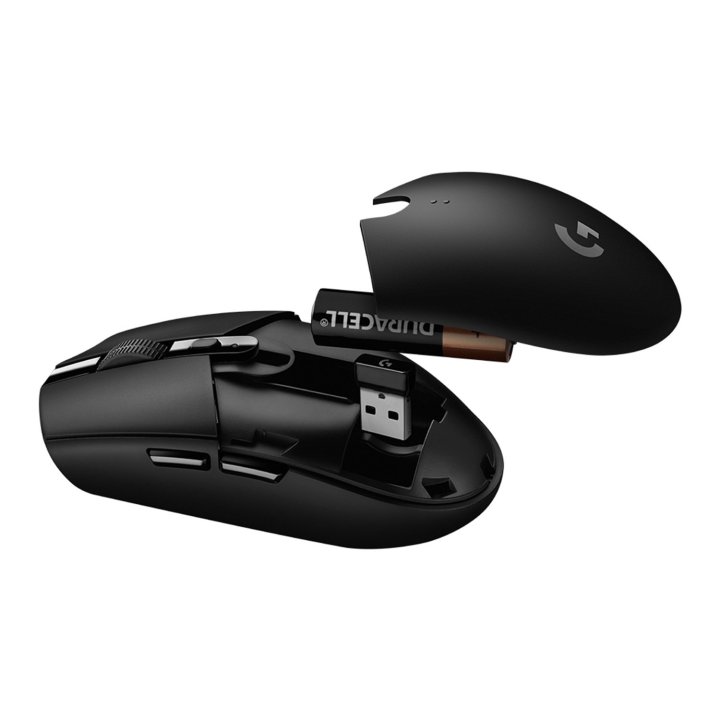 Mouse Logitech Wireless G305 Lightspeed 12000dpi 6 Botones Color Negro