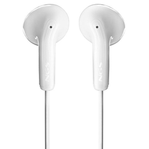 Auricular Intrauditivo Ngs Cross Flip Blanco Jack 3.5mm Microfono Cable 120cm Controles