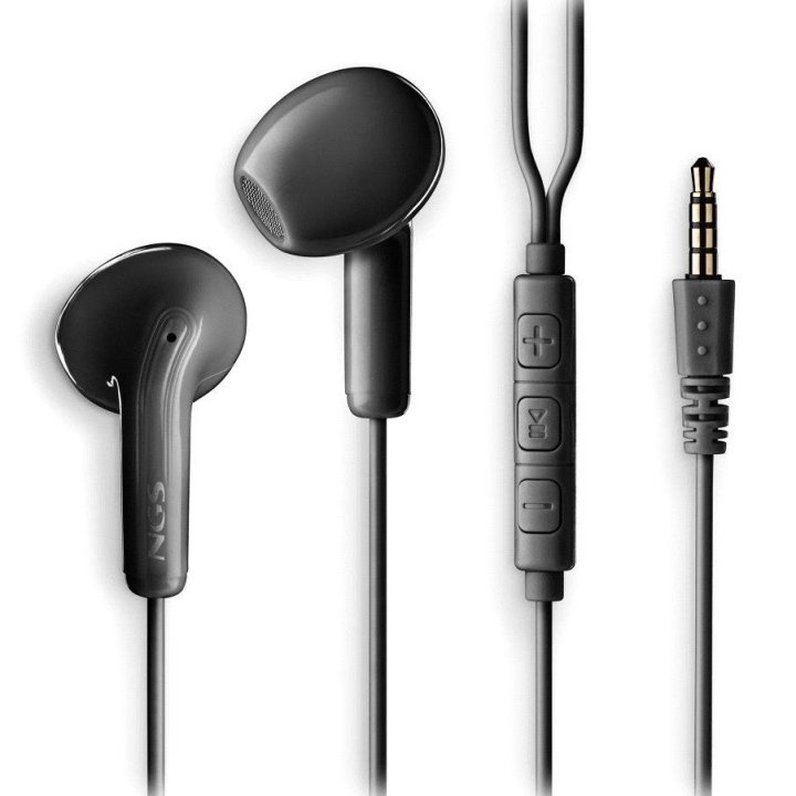 Auricular Intrauditivo Ngs Cross Flip Black Jack 3.5mm Microfono Cable 120cm Controles