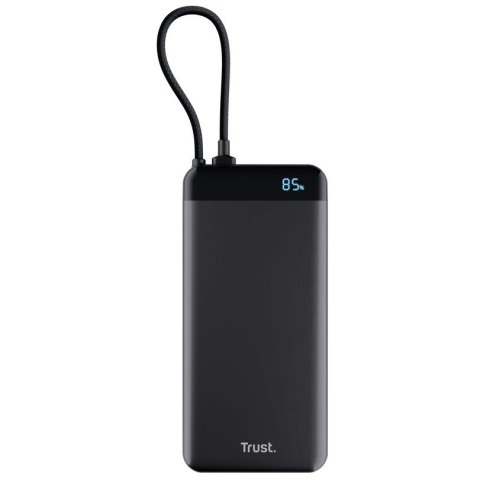 Powerbank Trust Fiera 20000mah Color Negro Cable Usb-c Fijo