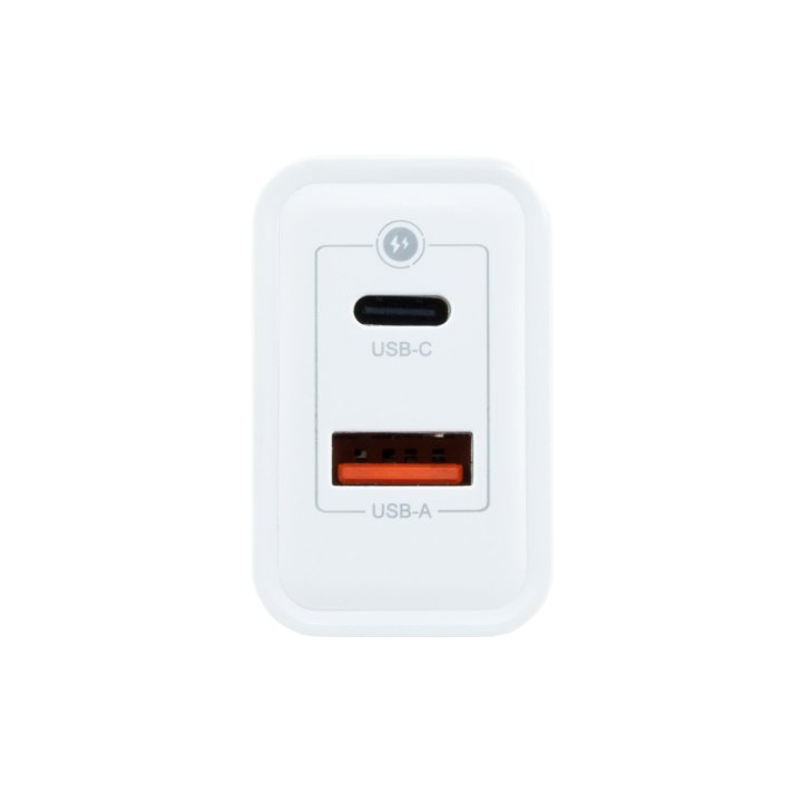Cargador Usb Gan Coolbox Coo-cup-30ca 30w Gan 1xusb-c Pd 1xusb-a Color Blanco