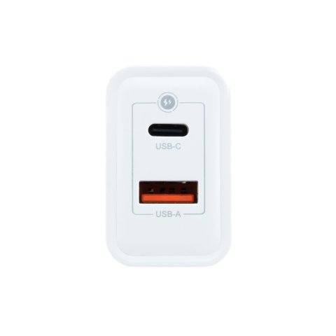 Cargador Usb Gan Coolbox Coo-cup-30ca 30w Gan 1xusb-c Pd 1xusb-a Color Blanco