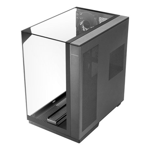 (km0) Caja Atx Semitorre Gaming Mars Gaming Mc3gf Triple Cristal Templado Argb Gpu 383mm 1x3.5 3x2.5 Negro Cash30