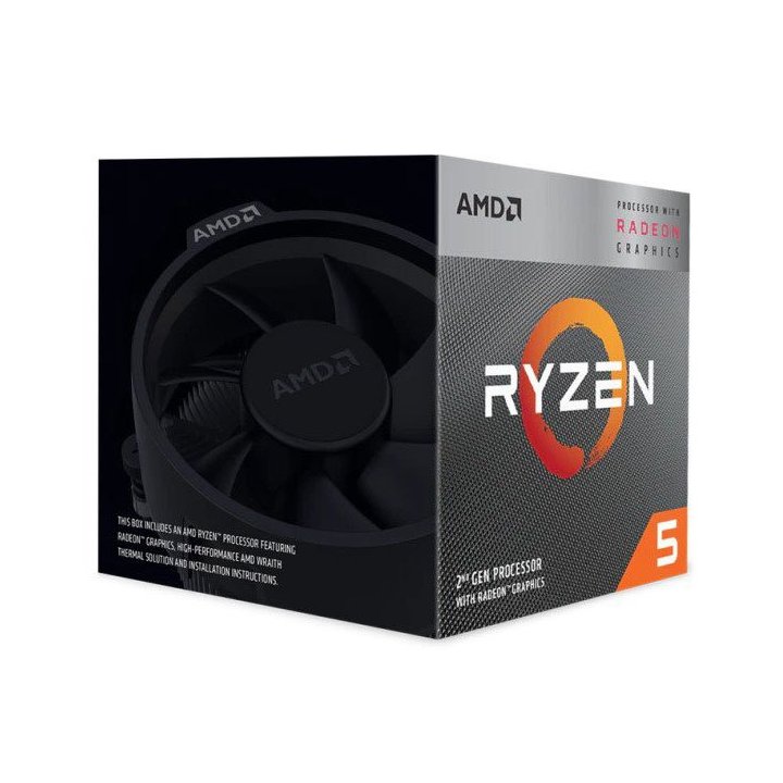 Cpu Amd Am4 Ryzen 5 3400g 3.7ghz - 4.2ghz Quad Core 4mb Cache 64 Bits 65wat Vega-gpu Box