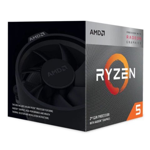 Cpu Amd Am4 Ryzen 5 3400g 3.7ghz - 4.2ghz Quad Core 4mb Cache 64 Bits 65wat Vega-gpu Box