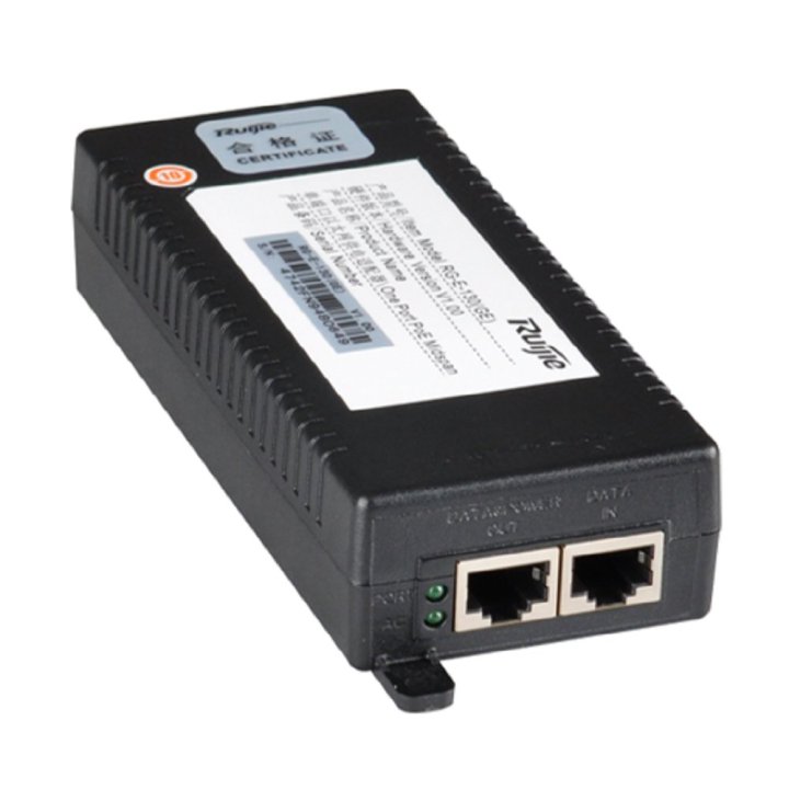 Poe Injector Ruijie Rg-e-130(ge) Poe+ 30w Potencia 100m 2xrj45 Gb