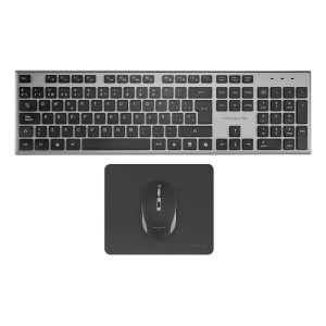 Teclado Mouse Y Alfombrilla Wireless Tacens Zenithwfr Low Profile Tecla Copilot 3200dpi Negro Frances 2