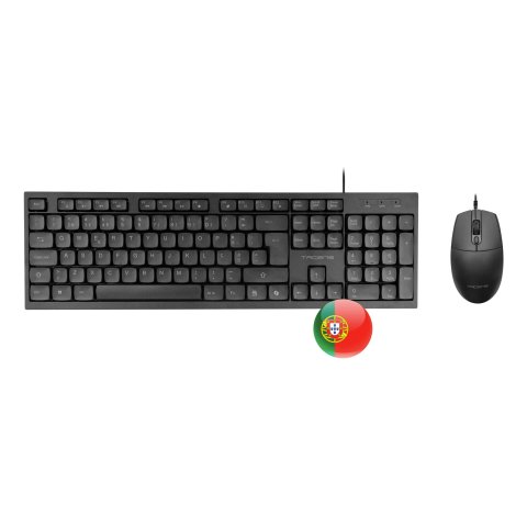 Teclado Y Mouse Tacens Anima Acp02es Teclado Usb Y Mouse Usb 1600dpi Color Negro