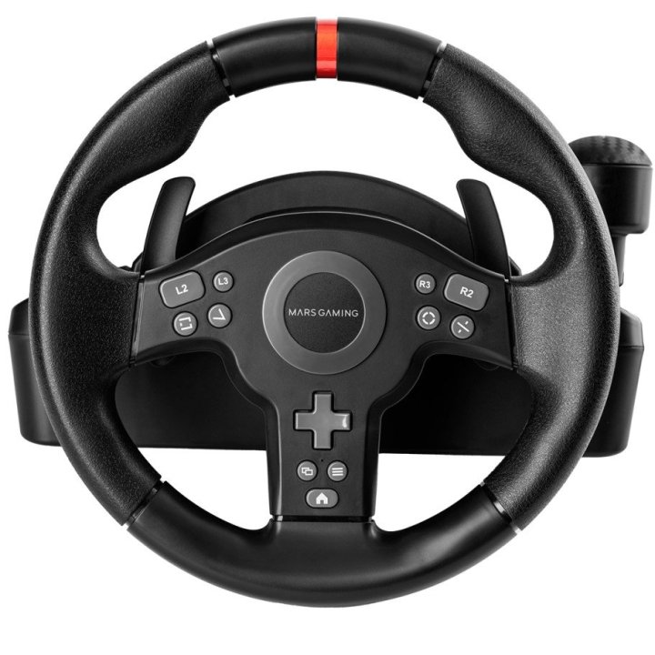 Volante Mars Gaming Mwhrsxone Drivesense 270º Pedales Y Palanca Multiplataforma Negro