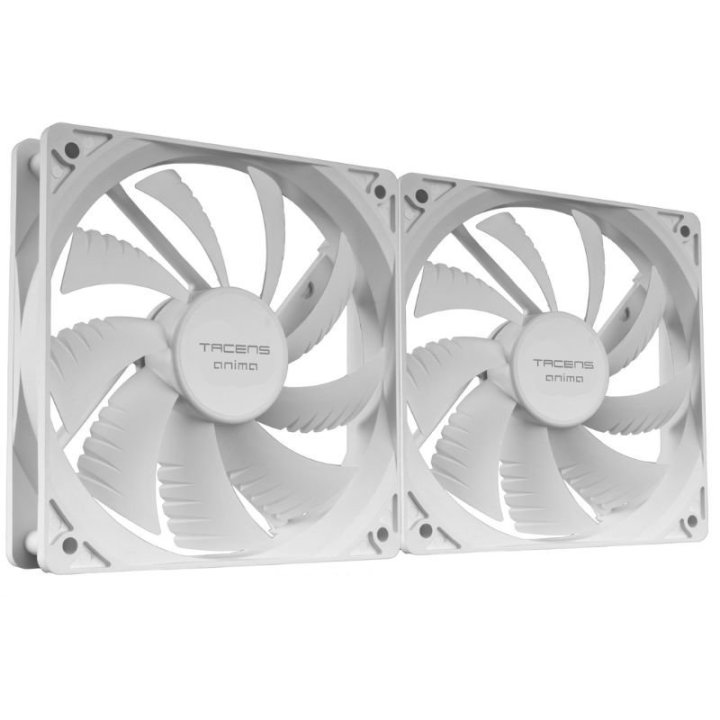 Ventilador Interno Tacens Anima Af12x2w 12x12 14db Fluxus Bearing Air-guide Bajo Ruido Pack 2 Blanco