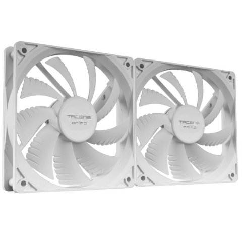 Ventilador Interno Tacens Anima Af12x2w 12x12 14db Fluxus Bearing Air-guide Bajo Ruido Pack 2 Blanco