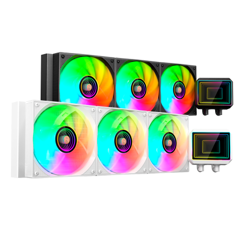 Sistema De Refrigeracion Liquida Mars Gaming Ml-two360w 3x120mm Argb 600w Tdp Color Blanco