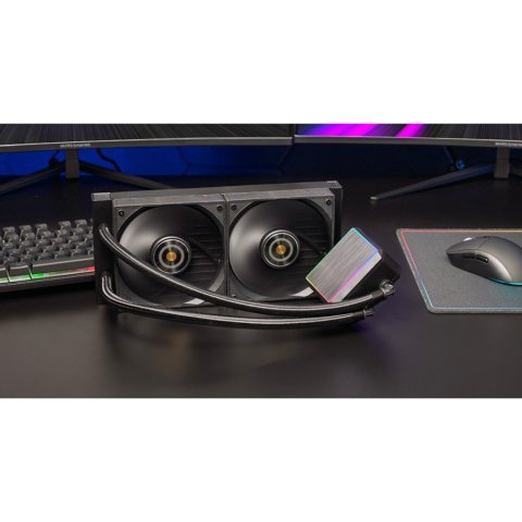 Sistema De Refrigeracion Liquida Mars Gaming Mlproii240 2x120mm 450w Tdp Pantalla Lcd Negro