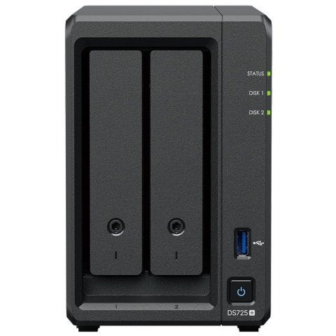Servidor Nas Synology Ds725+  2 Bahias 4gb Ram Raid Jbod,0,1,5,6,10 
