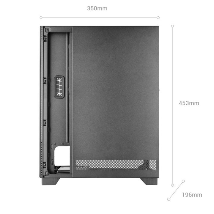 Caja Atx Mars Gaming Mcpulsarw Doble Cristal...