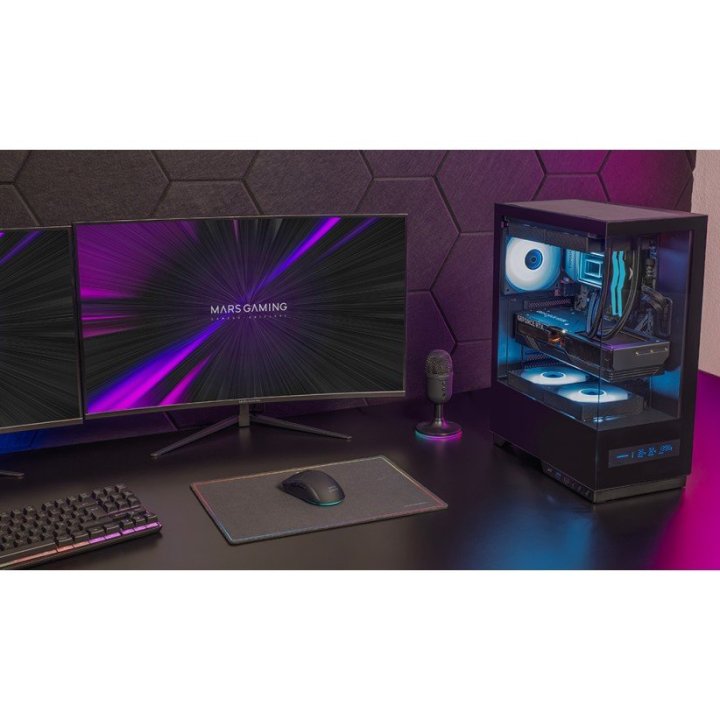 Caja Atx Semitorre Mars Gaming Mcpulsar Doble...