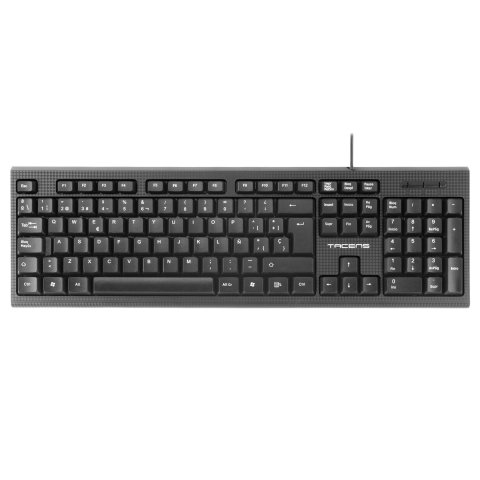 Teclado Tacens Anima Ak02es Usb Silencioso Perfil Bajo Copilot Ai Compatible Pc/mac Negro Español