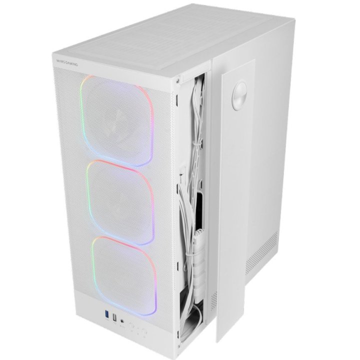Caja Atx Mars Gaming Mcnebulaw Lateral Cristal...