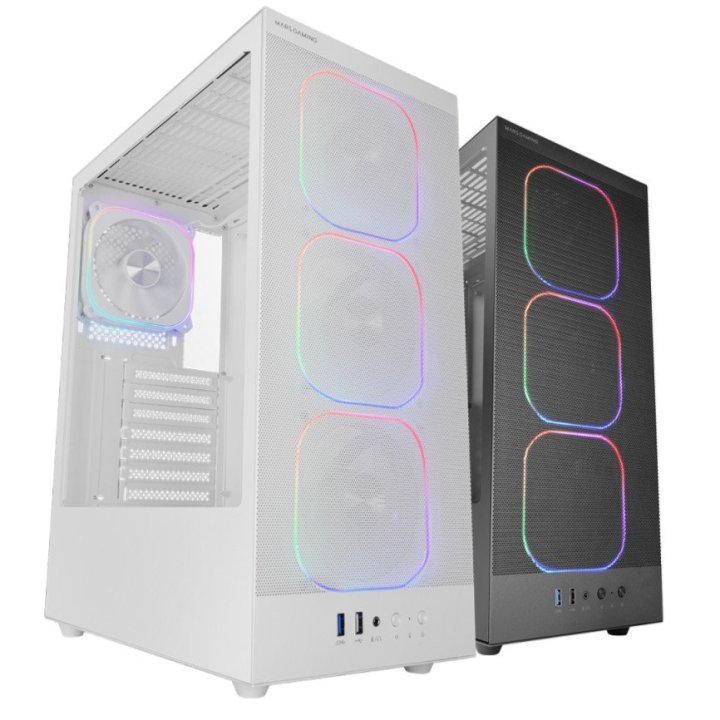 Caja Atx Mars Gaming Mcnebulaw Lateral Cristal...