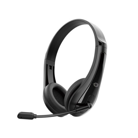 Headset Conceptronic Polona06b3t Jack 3.5mm 1.8m Color Negro