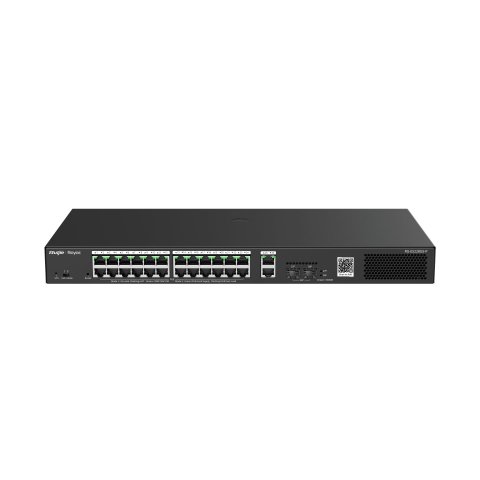 Switch Gestionable L2 Ruijie Rg-es228gs-p 28p 26xrj45 Gb 2xsfp Ge 24xpoe 370w Gestion En La Nube