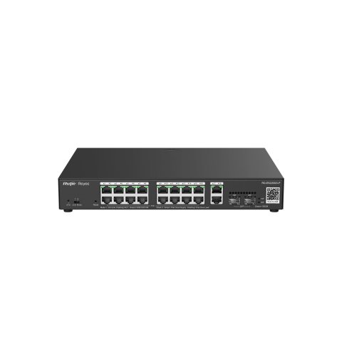 Switch Gestionable L2 Ruijie Rg-es220gs-p 20p 18xrj45 Gb 2xsfp Ge 16xpoe 250w Gestion En La Nube