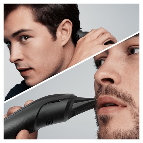 Cortapelo Braun Mgk5345 4 Cabezales Regulable Recargable Para Cabello Y Barba + Gillette Proglide