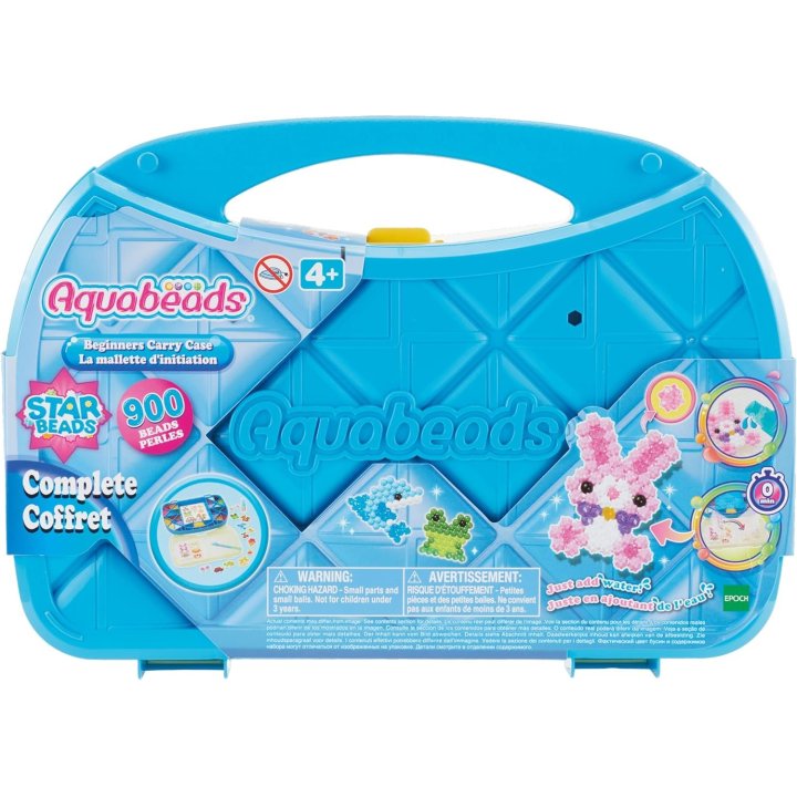 Juguete Aquabeads Maletin Para Principiantes 900 Beads Incluye Plantillas