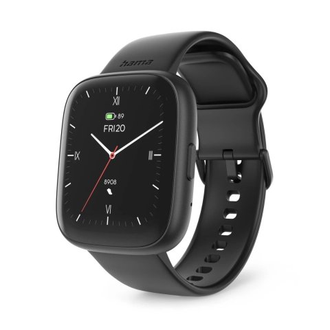 Smartwatch Hama 4000 Lcd 1.65" Ip68 Diferentes Sensores Salud Negro