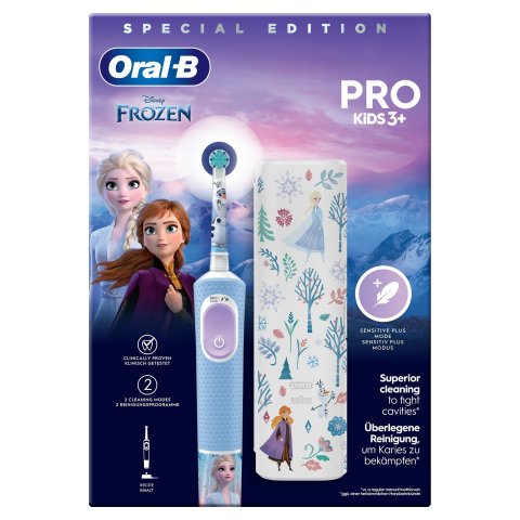 Cepillo Dental Electrico Braun Oral-b Vitality Pro3+ Kids Frozen + Funda De Viaje