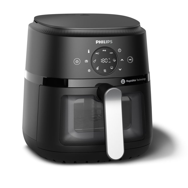 Freidora Por Aire Philips Na221 00 Color Negro 4.2l 1500w Tecnologia Rapidair
