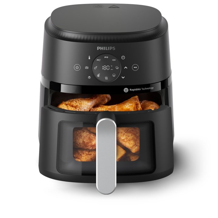 Freidora Por Aire Philips Na221 00 Color Negro 4.2l 1500w Tecnologia Rapidair