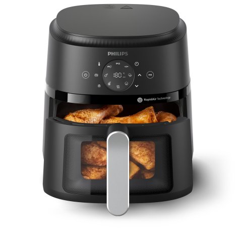 Freidora Por Aire Philips Na221 00 Color Negro 4.2l 1500w Tecnologia Rapidair