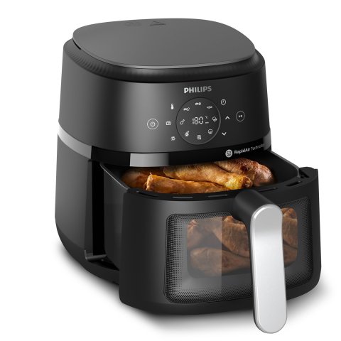 Freidora Por Aire Philips Na221 00 Color Negro 4.2l 1500w Tecnologia Rapidair