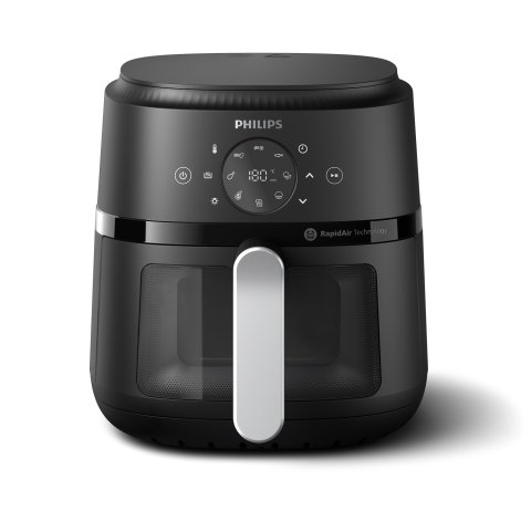 Freidora Por Aire Philips Na221 00 Color Negro 4.2l 1500w Tecnologia Rapidair