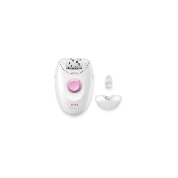 Depiladora Braun Silk-epil 1 Se1 010 Con Cable 20 Pinzas Blanco Y Rosa