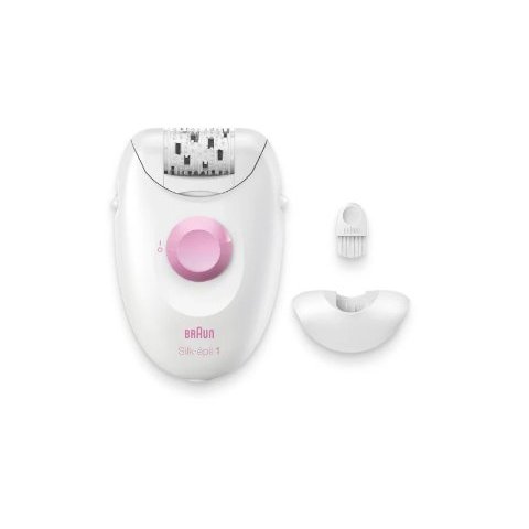Depiladora Braun Silk-epil 1 Se1 010 Con Cable 20 Pinzas Blanco Y Rosa