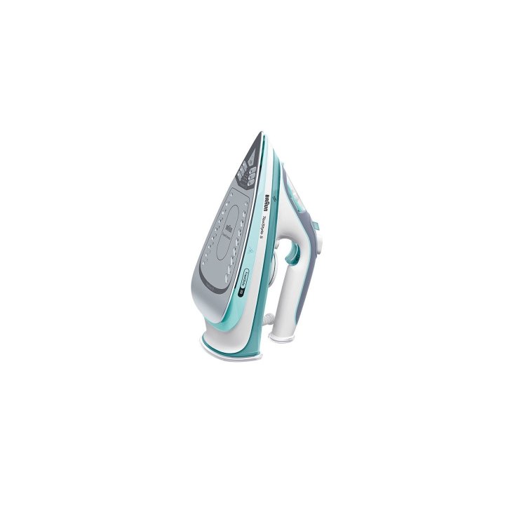 Plancha De Vapor Braun Si5017gr Suela Superceramic 190 G min Vapor 2700w 300ml Color Turquesa