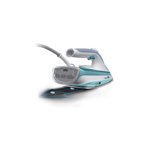 Plancha De Vapor Braun Si5017gr Suela Superceramic 190 G min Vapor 2700w 300ml Color Turquesa