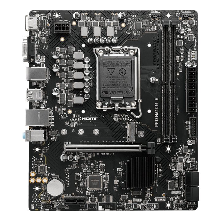 Pb Msi Pro H610m-e M-atx Skt 1700 2xddr5 5600mhz Hdmi Vga Lan 1xm.2