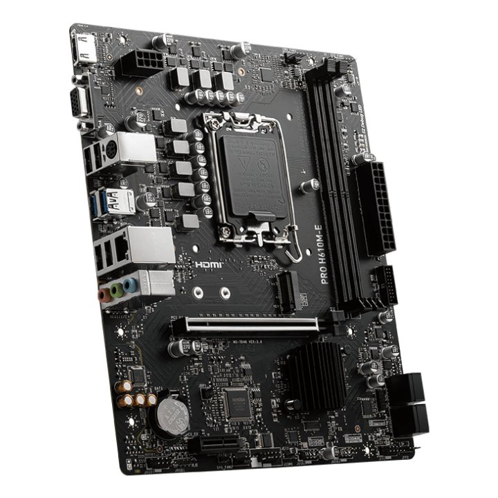 Pb Msi Pro H610m-e M-atx Skt 1700 2xddr5 5600mhz Hdmi Vga Lan 1xm.2